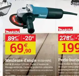 Espace emeraude MAKITA Meuleuse d'angle 9558HNRG offre