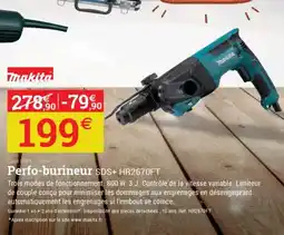 Espace emeraude MAKITA Perfo-burineur SDS+ HR2670FT offre