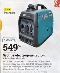 Espace emeraude Groupe électrogène KS 21001S offre