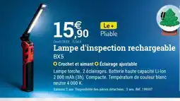 Espace emeraude Lampe d'inspection rechargeable offre