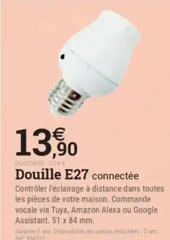 Espace emeraude Douille E27 connectée offre