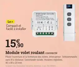 Espace emeraude Module volet roulant connecté offre