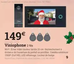 Espace emeraude Visiophone 2 fils offre