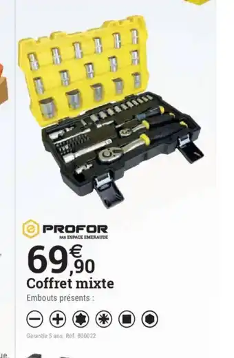 Espace emeraude PROFOR Coffret mixte offre