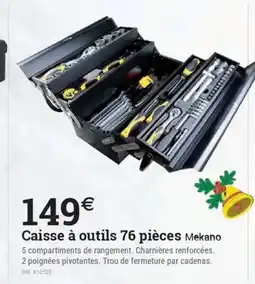 Espace emeraude MEKANO Caisse à outils 76 pièces offre