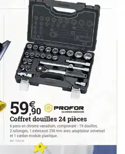 Espace emeraude PROFOR Coffret douilles 24 pièces offre