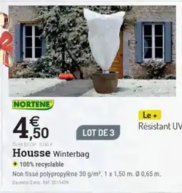 Espace emeraude NORTENE Housse Winterbag offre