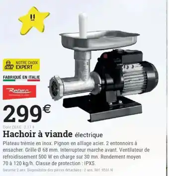 Espace emeraude Hachoir à viande électrique offre