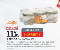 Espace emeraude Terrine Familia Wiss offre