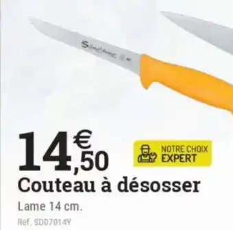 Espace emeraude Couteau à désosser offre