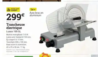 Espace emeraude Trancheuse électrique offre