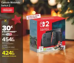 Carrefour Console nintendo switch 2 offre