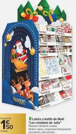 Carrefour Loisirs créatifs de noël les créations de julia offre