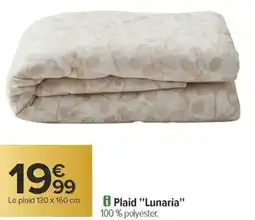 Carrefour Plaid Lunaria offre