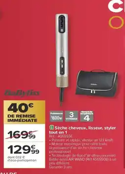 Carrefour Sèche cheveux, lisseur, styler tout en 1 offre