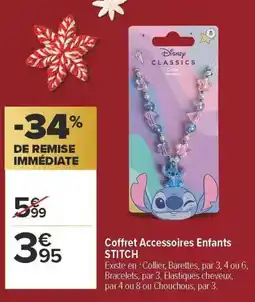 Carrefour Coffret accessoires enfants stitch offre