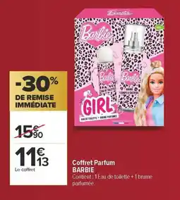 Carrefour Coffret parfum barbie offre