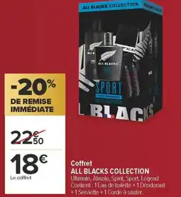 Carrefour Coffret all blacks collection offre