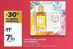 Carrefour Coffret beauté 2 produits les essentiels offre
