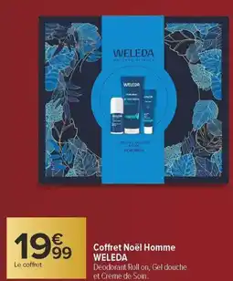 Carrefour Coffret noël homme weleda offre
