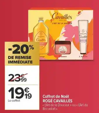 Carrefour Coffret de noël rogé cavaillés offre
