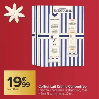 Carrefour Coffret lait crème concentrée offre