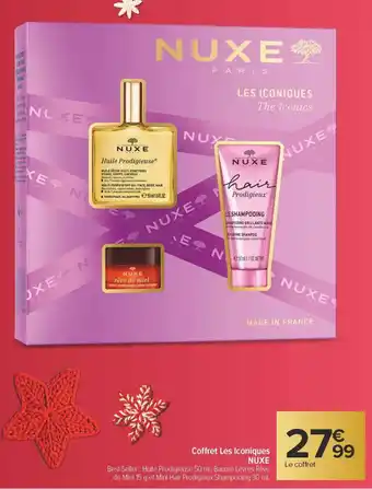 Carrefour Coffret les iconiques nuxe offre