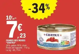 E.Leclerc Crabes des neiges chatka offre