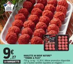 E.Leclerc Boulette au bœuf nature tendre & plus offre