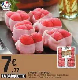 E.Leclerc 6 paupiettes de porc offre
