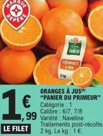 E.Leclerc Oranges à jus panier du primeur offre