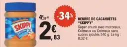 E.Leclerc Beurre de cacahuètes skippy offre