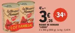 E.Leclerc Bisque de homard liebig offre