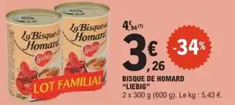 E.Leclerc Bisque de homard liebig offre