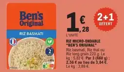 E.Leclerc Riz micro-ondable ben's original offre