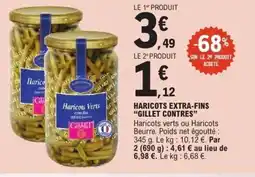 E.Leclerc Haricots extra-fins gillet contres offre