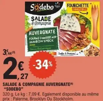 E.Leclerc Salade & compagnie auvergnate sodebo offre
