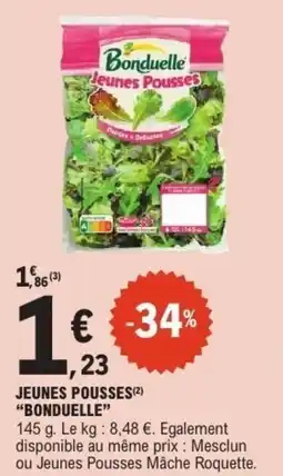 E.Leclerc Jeunes pousses bonduelle offre