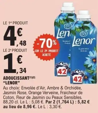 E.Leclerc Adoucissant lenor offre