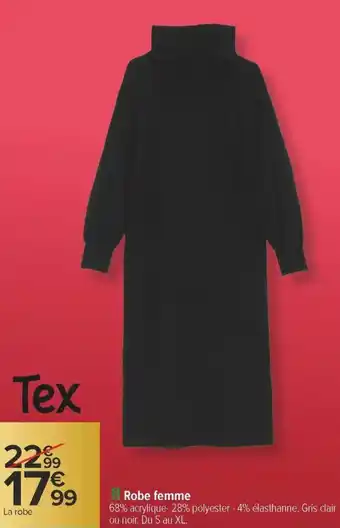 Carrefour Robe femme offre