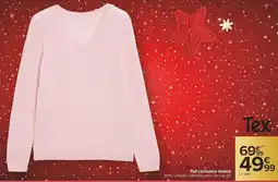 Carrefour Pull cachemire femme offre