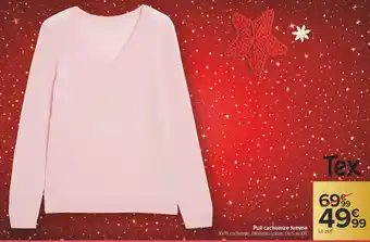 Carrefour Pull cachemire femme offre