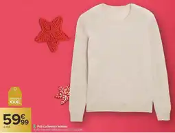 Carrefour Pull cachemire homme offre