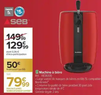 Carrefour Machine à bière offre