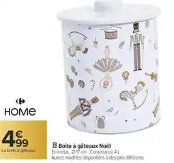 Carrefour Boite à gâteaux noël offre