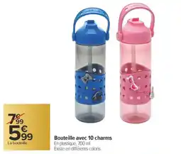 Carrefour Bouteille avec 10 charms offre