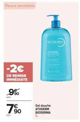 Carrefour Gel douche ATODERM BIODERMA offre