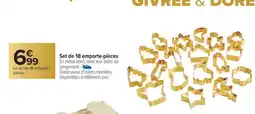 Carrefour Set de 18 emporte-pièces offre