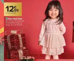 Carrefour Robe Noël bébé offre