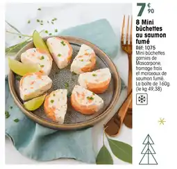 Croque Gel 8 Mini bûchettes au saumon fumé offre